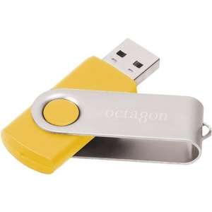 Memory XPS Rotate USB Flash Drive - 2GB Yellow