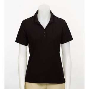 Women's Play Dry Performance Mesh Polo Black
