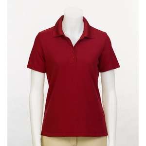 Women's Play Dry Performance Mesh Polo Red, Cardinal