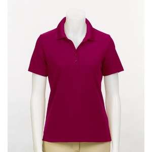 Women's Play Dry Performance Mesh Polo Maroon