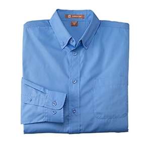 Harriton Men's Value Poplin Blue, Light College