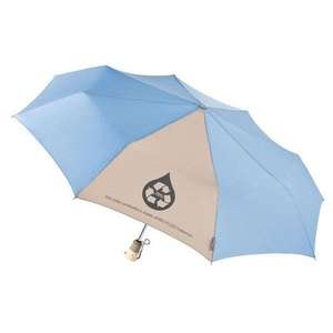 Totes Eco 'Brella Auto Open/Close Umbrella Blue, Light