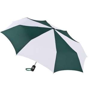 Totes Auto Open/Close Umbrella Green, Forest/White