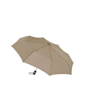 Totes Auto Open/Close Umbrella Khaki