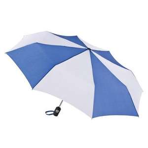 Totes Auto Open/Close Umbrella Blue, Royal/White