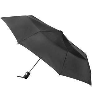 Totes Auto Open Folding Umbrella Black