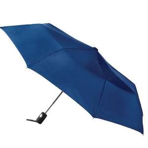 Totes Auto Open Folding Umbrella Blue, Navy
