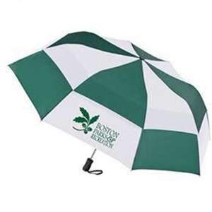 Totes Stormbeater Auto Open Folding Umbrella Green, Forest/White