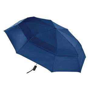 Totes Stormbeater Auto Open Folding Umbrella Blue, Navy