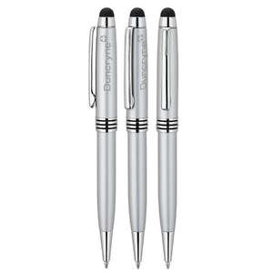 2 in 1 Ballpoint Pen/Stylus - Silver 