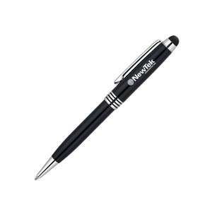 Custom Promotional 2 in 1 Ballpoint Pen/Stylus - Silver