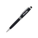 Imprinted Stylus Pens - 2 in 1 Ballpoint Pen/Stylus - Silver