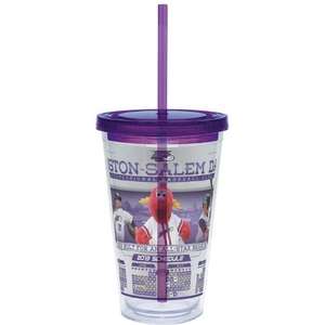 Carnival Cup with Vivid Print - Colored Lid and Straw