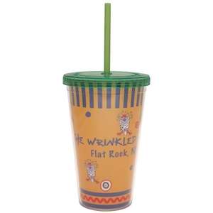 Carnival Cup with Vivid Print - Colored Lid and Straw