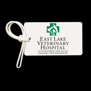 Soft Flexible Vinyl Bag Tag - Super Rectangle