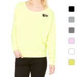 Promotional Apparel - Bella Ladies' Flowy Long-Sleeve Off Shoulder T-Shirt