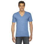 Personalized Apparel - American Apparel Unisex Tri-Blend Short Sleeve V-Neck Tee