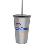 Personalized Plastic Cups & Stadium Cups - 16 oz. Metal Bermuda Tumbler