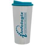 Custom Plastic Cups & Stadium Cups - 16 oz. Joe-2-Go Tumbler with Color Lid