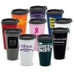 Imprinted Travel Coffee Tumblers - 16 oz. Infinity Double Wall Tumbler with Slider Lid