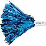 Custom Pom Poms - Contour Handle All-Metallic Pom with Token - 500 Streamers
