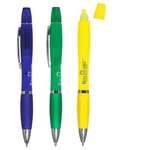 Promotional Highlighters - Translucent Two 2 In 1 Pen/Highlighter
