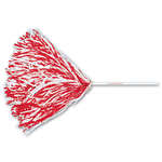 Customized Pom Poms - 10" Straw Handle Imprinted Pom - 500 Streamers