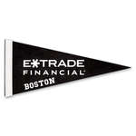 Imprinted Pennants - 1" Sewn Strip Colored Pennant - 4" x 10"