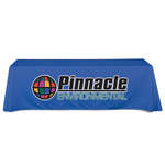 Logo Table Covers - Full Color Table Throw for 8' Table