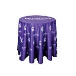 Customized Table Covers - Full Color Round Table Throw for 36" Diameter Table