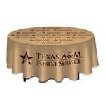 Logo Table Covers - Full Color Round Table Throw for 42" Diameter Table