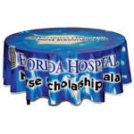 Business Table Covers - Full Color Round Table Throw for 48" Diameter Table
