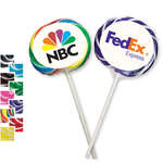 Promotional Lollipops - Two-Tone Whirly Pops