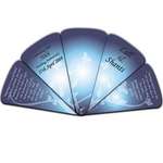 Wholesale Paper Hand Fans - Five Part Expandable Fan