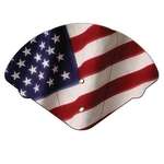Business Paper Hand Fans - American Flag Stock Expandable Fan