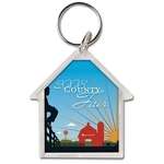Imprinted Standard Keychains - Digitally Printed House Acrylic Keytags