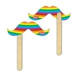 Custom Spirit Hands, Signs & Sticks - Mustache on a Stick