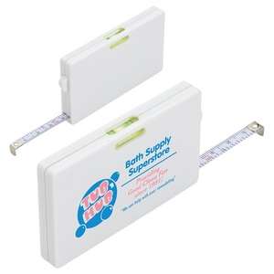 Custom Promotional Tape Measure Card w/ Level Indicator