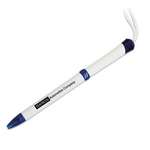 Logo Rope Pens - Slim Line Twist Pen w/ Rope