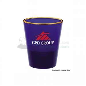 Custom Promotional 1.5 oz. Blue Shot Glass/ Votive