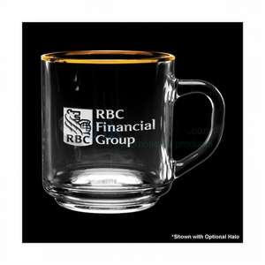 10 oz. Etched Capri Glass Coffee Mug