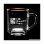 Promotional Glass Coffee Mugs - 10 oz. Etched Capri Glass Coffee Mug