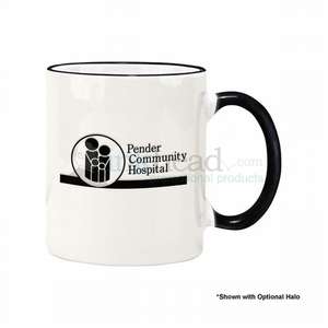 Custom Promotional 11 oz. Black Duo Tone Mug