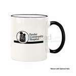 Logo Classic Coffee Mugs - 11 oz. Black Duo Tone Mug