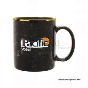 11 oz. Black Marble Mug 