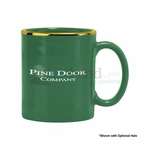Personalized Classic Coffee Mugs - 11 oz. Green Hampton Mug
