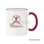 Logo Classic Coffee Mugs - 11 oz. Maroon Duo-Tone Mug