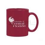 Promotional Classic Coffee Mugs - 11 oz. Etched Maroon Hampton Mug