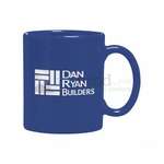 Personalized Classic Coffee Mugs - 11 oz. Etched Midnight Blue Hampton Mug