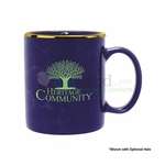Customized Classic Coffee Mugs - 11 oz. Midnight Blue Marble Mug